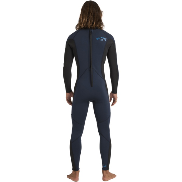 2026 Billabong Männer Absolute 3/2mm Flatlock Rückenreißverschluss Neoprenanzug 24AW211601 - Ocean